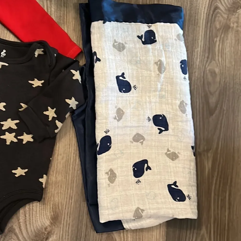 ((3 PIECE)) BABY BOY BUNDLE SIZE 3-6 MONTHS